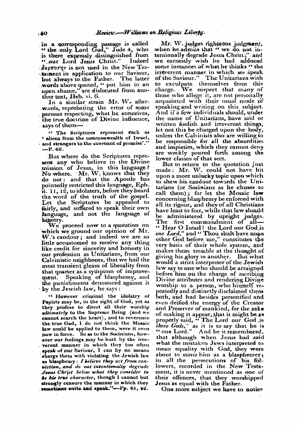 Monthly Repository (1806-1838) and Unitarian Chronicle (1832-1833): F Y, 1st edition - Untitled Article