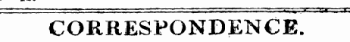 1 ¦ 1 — ¦ .'.. '' * ' '" 7 "1 . * ¦' . ' ' ' ** ' ¦* i. &lt;. *^ ' ^ rf . . "T * CORRESPONDENCE.