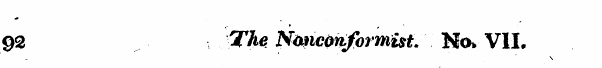 » e - 92 The Nmcoftformist. No> VII.