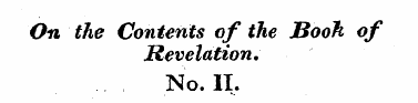 On the Contents of the Booh of Revelatio...