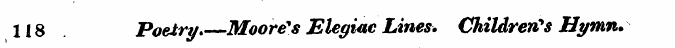 H8 Poetry. Moore*s Elegiac Lines. Childr...