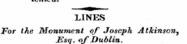 . VBXVv V* • LINES For the Monument of J...