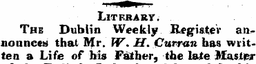 LlTFRARY. The Dublin Weekly Register ann...