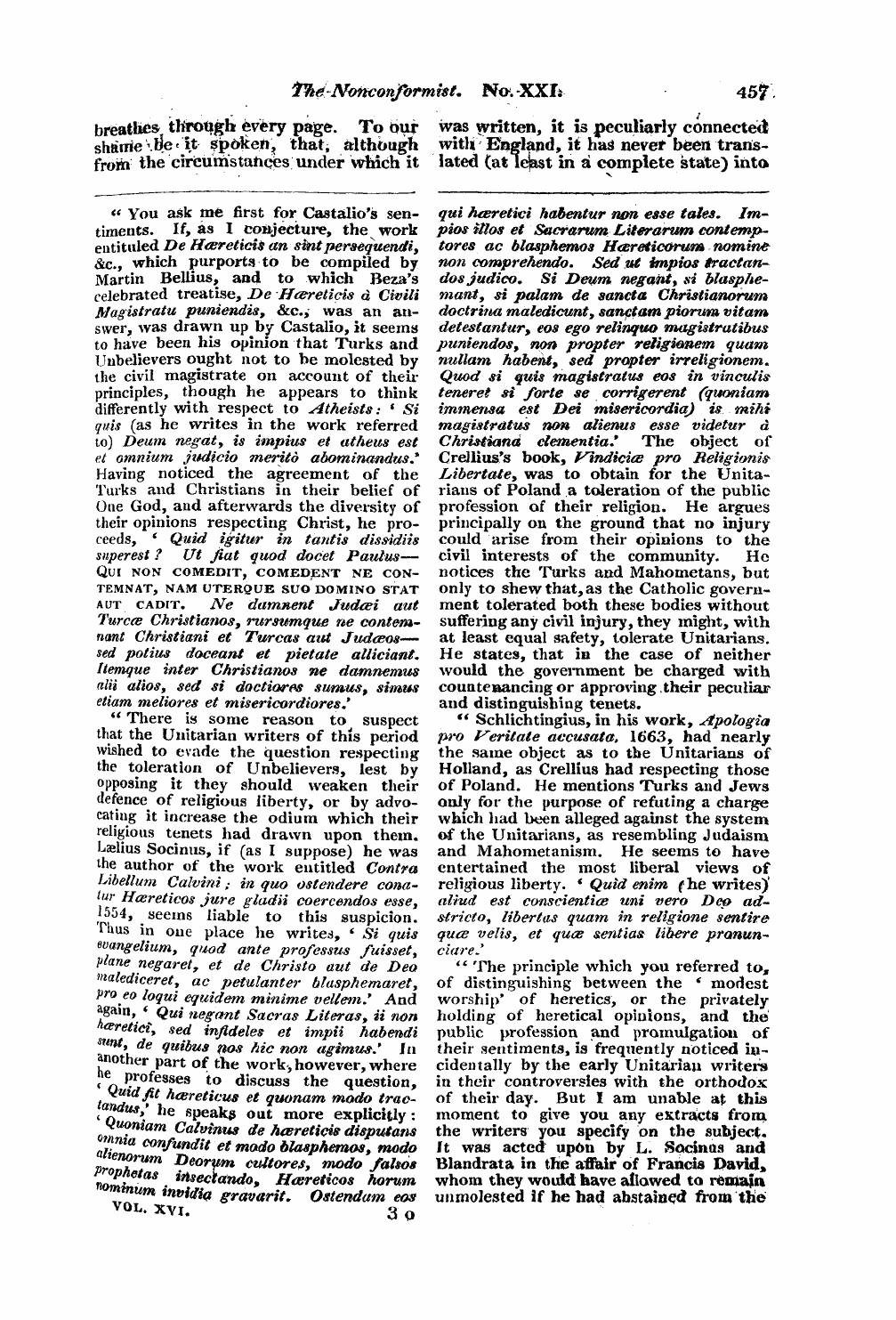 Monthly Repository (1806-1838) and Unitarian Chronicle (1832-1833): F Y, 1st edition - Untitled Article