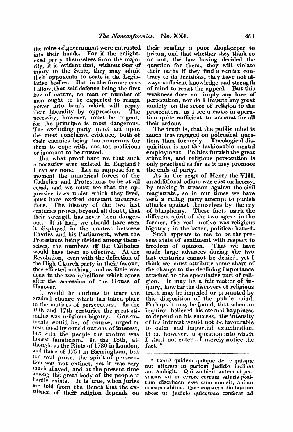 Monthly Repository (1806-1838) and Unitarian Chronicle (1832-1833): F Y, 1st edition - Untitled Article