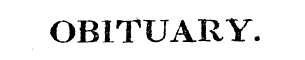 OBITUARY.