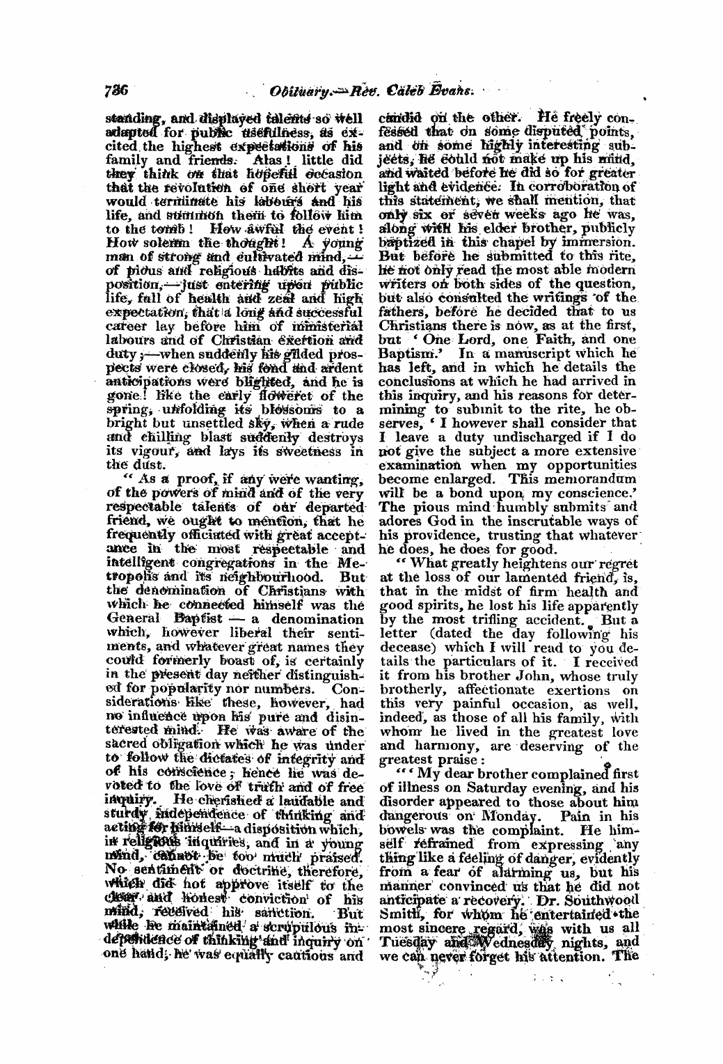 Monthly Repository (1806-1838) and Unitarian Chronicle (1832-1833): F Y, 1st edition - Untitled Article