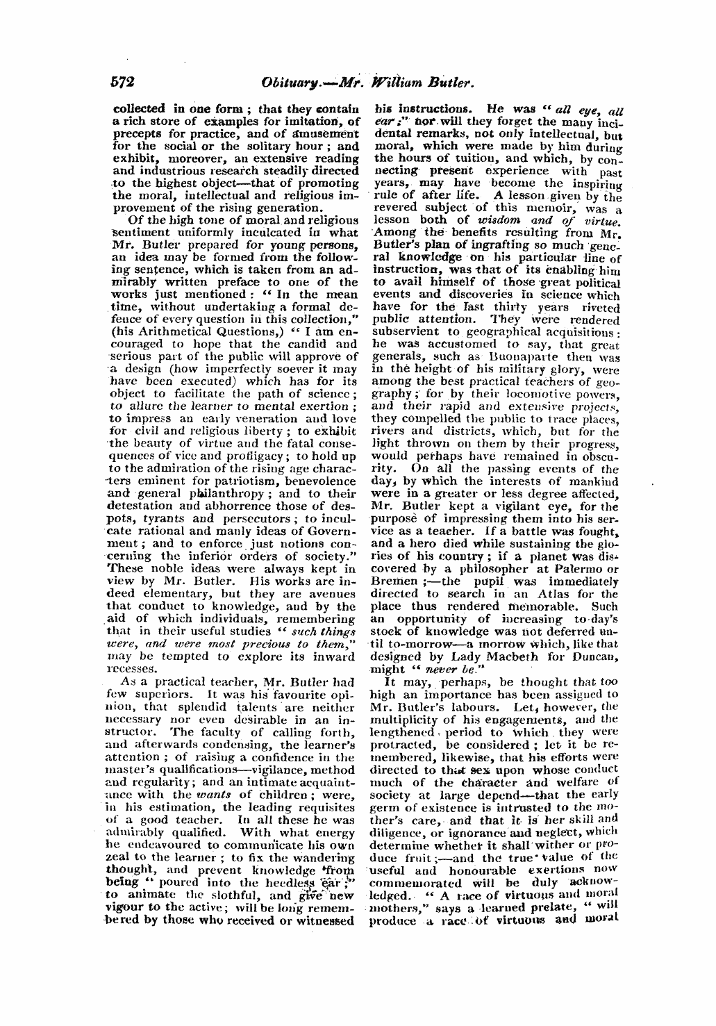 Monthly Repository (1806-1838) and Unitarian Chronicle (1832-1833): F Y, 1st edition - Untitled Article