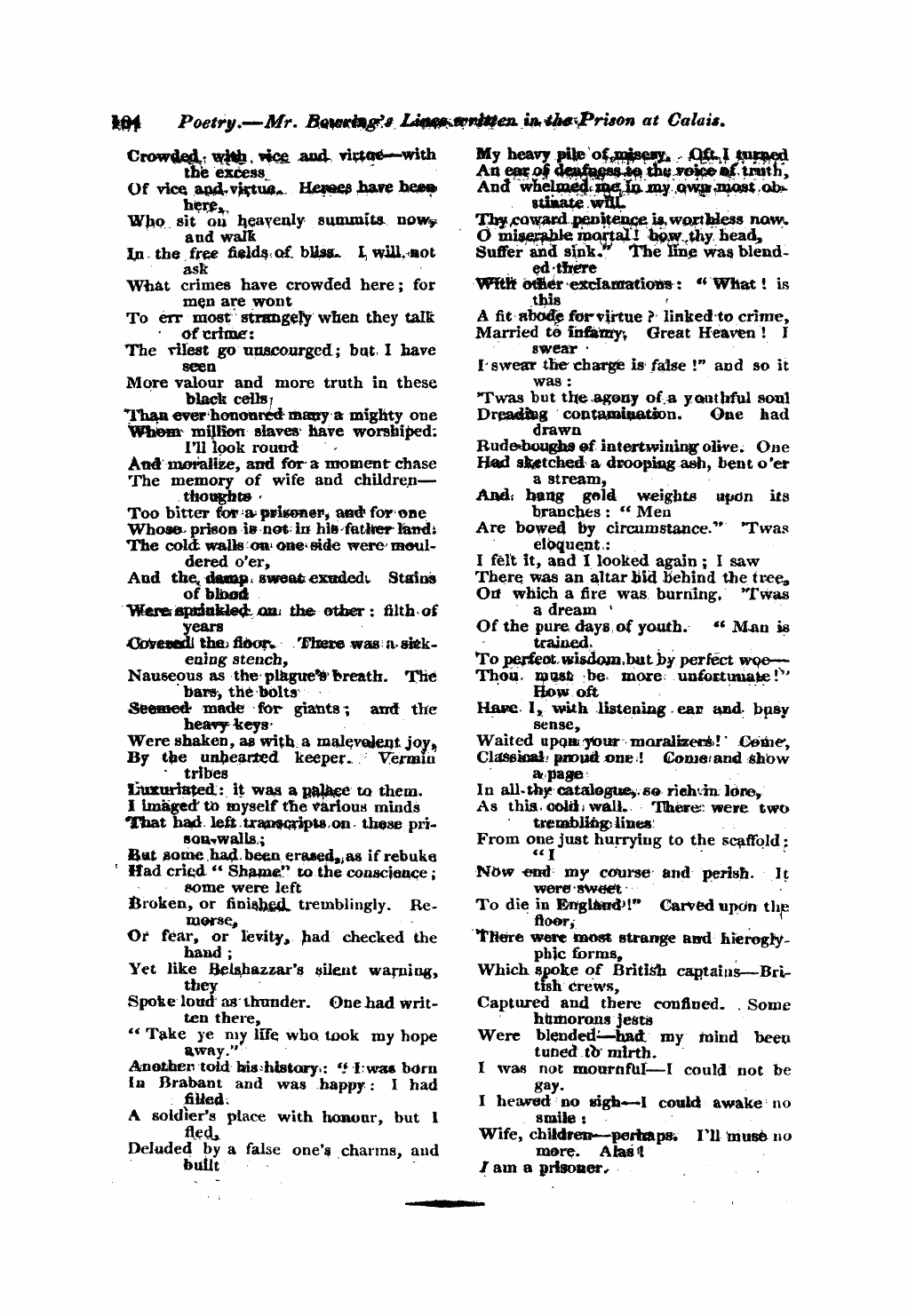 Monthly Repository (1806-1838) and Unitarian Chronicle (1832-1833): F Y, 1st edition - Untitled Article
