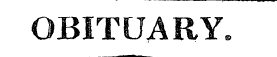 OBITUARY.