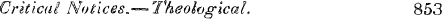 Critical Notices a—Theological. 853