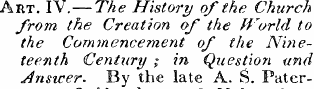Art. IV.— The History of the Church from...
