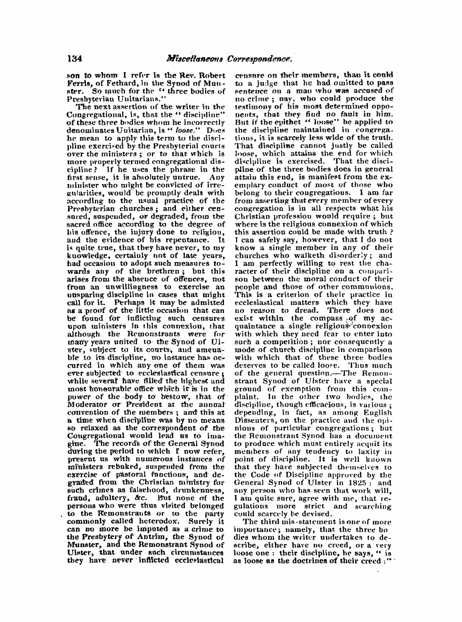 Monthly Repository (1806-1838) and Unitarian Chronicle (1832-1833): F Y, 1st edition - Untitled Article