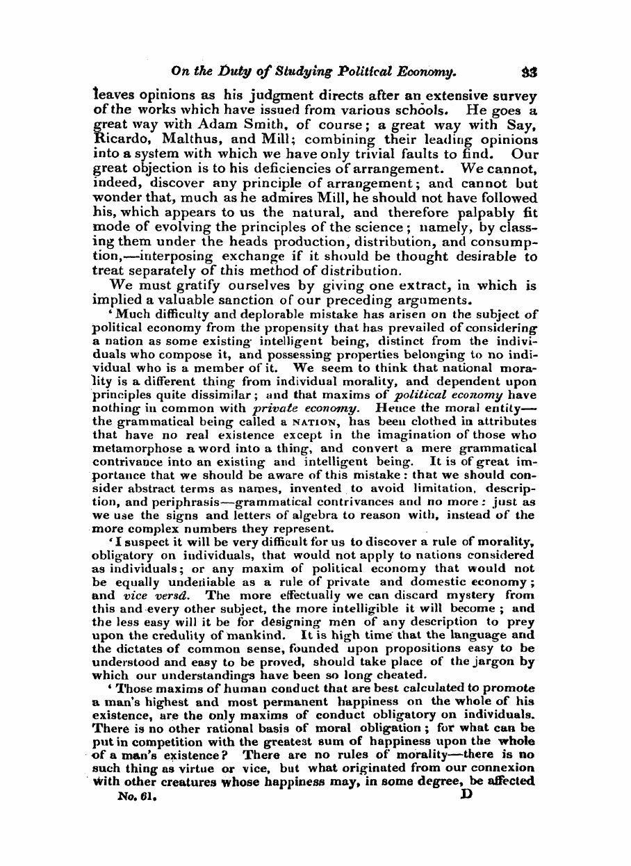 Monthly Repository (1806-1838) and Unitarian Chronicle (1832-1833): F Y, 1st edition - Untitled Article