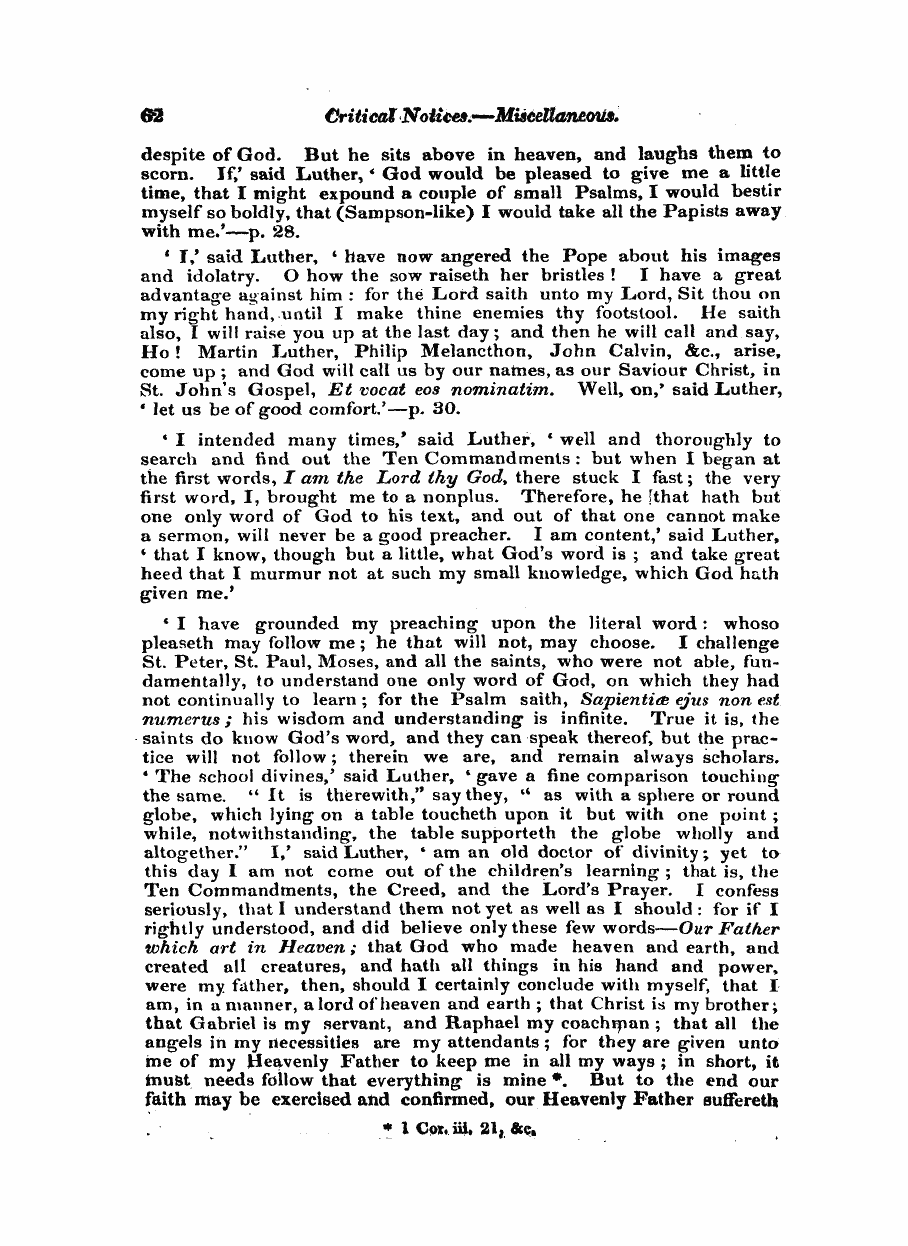 Monthly Repository (1806-1838) and Unitarian Chronicle (1832-1833): F Y, 1st edition: 62