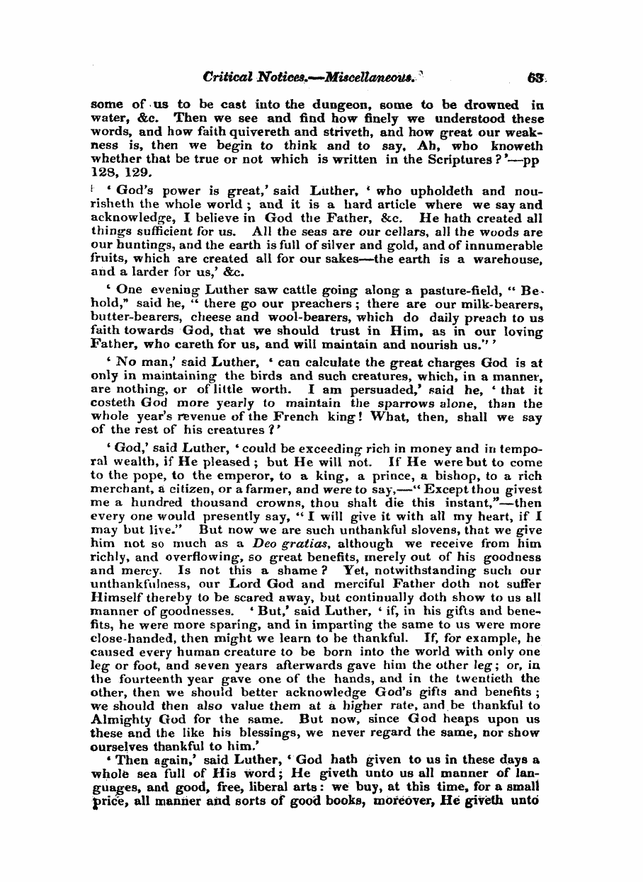 Monthly Repository (1806-1838) and Unitarian Chronicle (1832-1833): F Y, 1st edition: 63