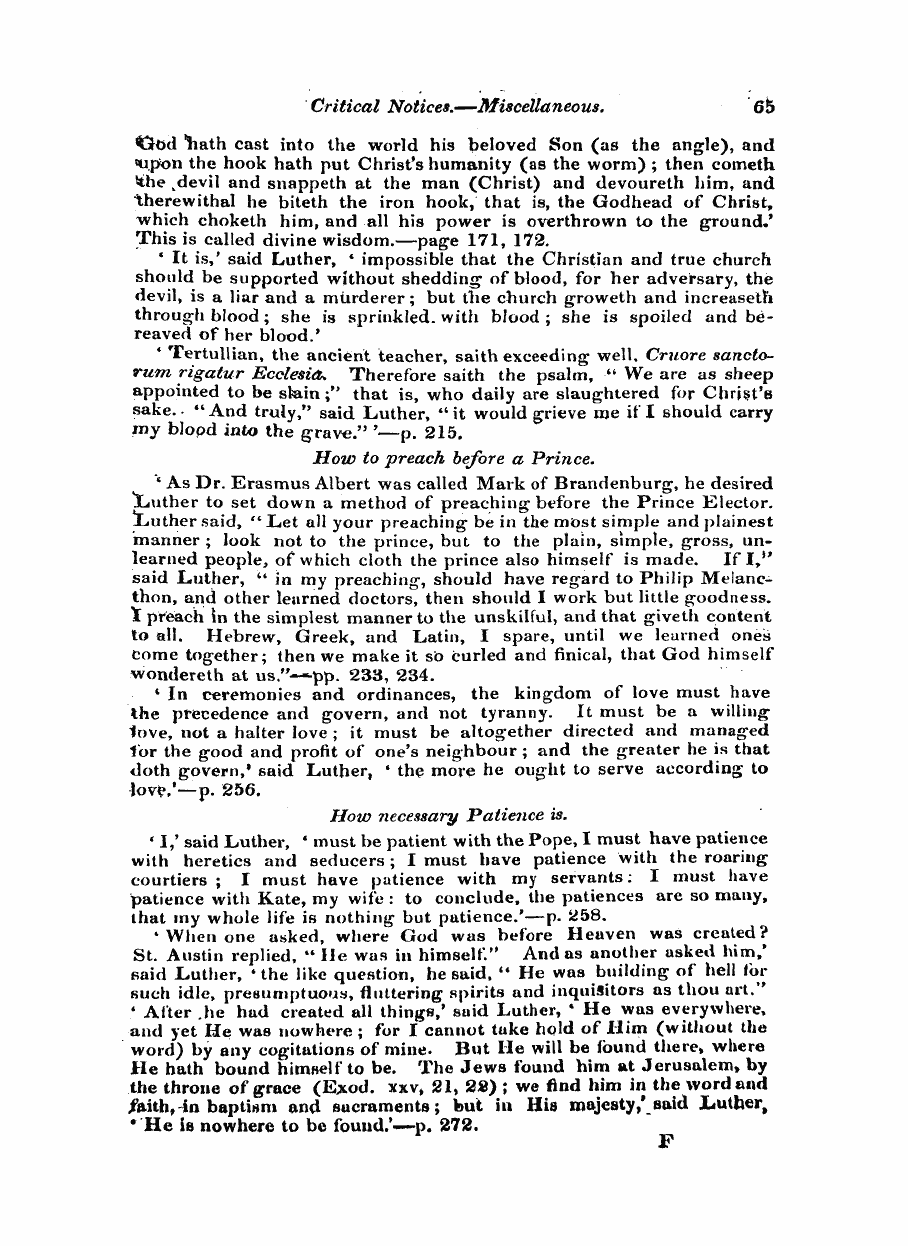 Monthly Repository (1806-1838) and Unitarian Chronicle (1832-1833): F Y, 1st edition: 65