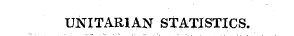 UNITARIAN STATISTICS.