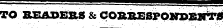 TO READEB8 & COBBESPOKI&gt;Eirr«l