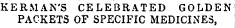 HERMAN'S CELEBRATED GOLDEN PACKETS OF SPECIFIC MEDICINES,