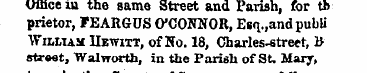 Office in the same Street and Parish, fo...