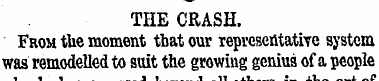 THE CRASH. From the moment that our repr...