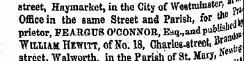 street, Haymarket, in the City of Westmi...