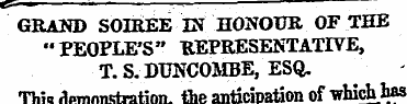 ,=^. , .—. GRAND SOIREE IN HONOUR OF THE...