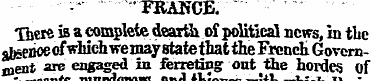 FRANCE. Iberc is a complete dearth of po...