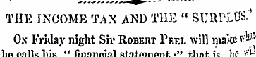 THE INCOME TAX AND THE " STIRI-LOS . " O...