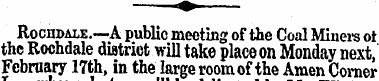 Rochdale.—A public meeting of the Coal M...