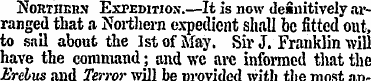 Northern Expedition.—It is now definitiv...