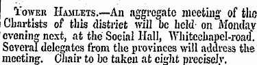Tower Hamlets.—An aggregate meeting of t...