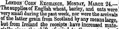 LoraoN'Coiwr Exchange, Monday, March 24....