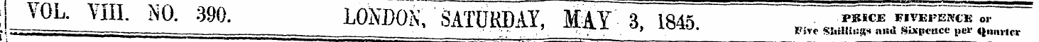 1 ; VOL. Yin. NO. 390. LONDON, SATURDAY,...