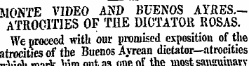 MONTE VIDEO AND BUENOS AIRES' ATROCITIES...