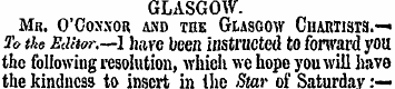 GLASGOW. Mr. O'Coxxor and the Glasgow Ch...