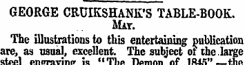 GEORGE CRUIKSHANK'S TABLE-BOOK. May. The...