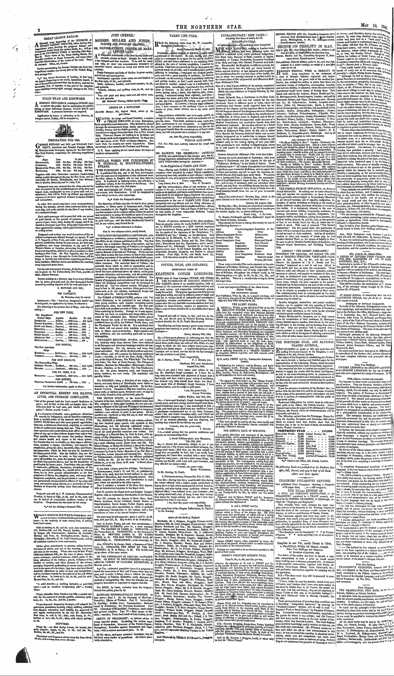 Northern Star (1837-1852): jS F Y, 2nd edition - The Northern Star. May 1g Lj^ 1