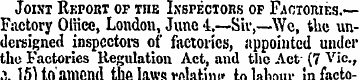 Joist Ri:ponT of the Inspectors op Facto...
