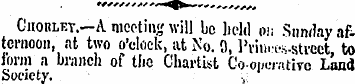 Ciioblet.—A mooting will be held on Sund...