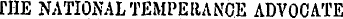 CUE NATIONAL TEMPERANCE ADVOCATE