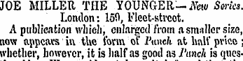 JOE MILLER THE YOUNGER-flbw S«ri« London...