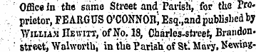 OfScein the same Street and Parish, for ...