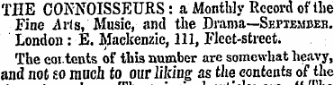 THE CONNOISSEURS: a Monthly Record of th...