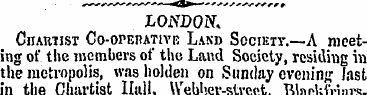 LONDON. Ciiab-iist Co-operative Land Soc...