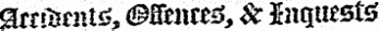 arrfijnrts, ( BSznzt*, Sc inquests