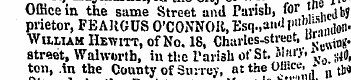 Office in the same Street and Parish, f"...