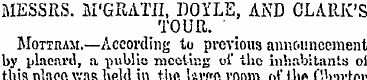 MESSRS. M'GRATII, DOYLE, AND CLARK'S TOU...