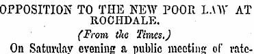 OPPOSITION TO THE NEW POOR LAW AT ROCHDA...